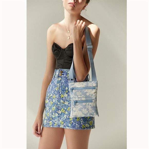 Urban Outfitters Dresses & Skirts - Urban Outfitters denim mini with flowers (NWT)